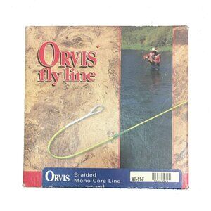 NEW ORVIS BRAIDED MONOCORE FLY LINE!  WF-11-F  LIGHT BLUE  FLOATING